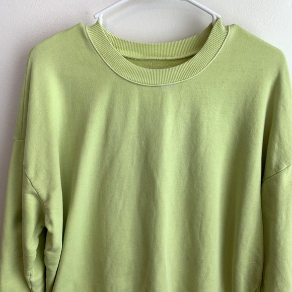 Madewell Light Green Long Sleeve Sweatshirt - Picture 5 of 5